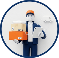 Personal disponible para recepción de material de paqueterías y coordinación logística en Hermosillo.